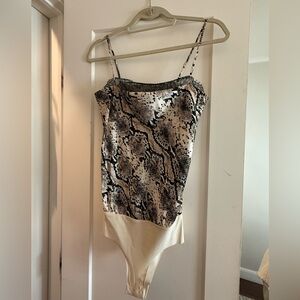 Cami NYC Snake Print Bodysuit